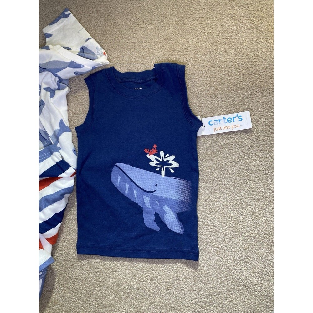 Carter’s Just One You Whale Pajamas 4pc Set 2T NWT